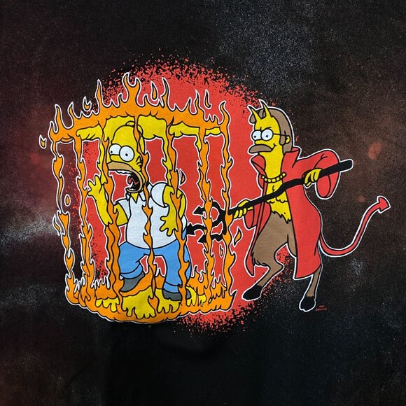 The Simpsons Treehouse of Horror Satan Mr Flanders Tie Dye L - Picture 2 of 4